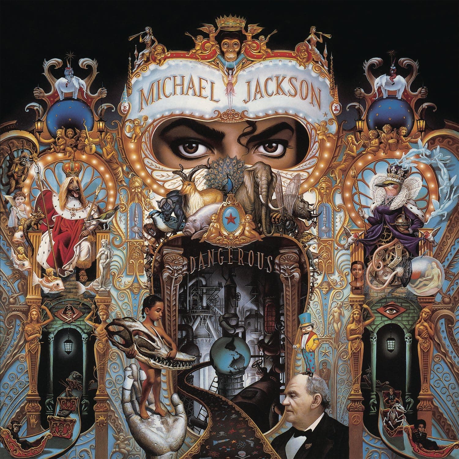 Dangerous vinyl por Michael Jackson — capa do álbum