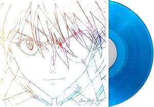 Hikaru Utada - One Last Kiss (Evangelion: 3.0+1.0 Thrice Upon a Time) - Limited Edition Blue Translucent 12" Vinyl LP - Features "Fly Me To The Moon" & "Beautiful World" por Utada — capa do álbum