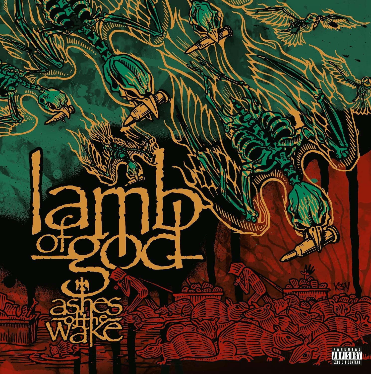 ASHES OF THE WAKE (20TH ANNIVERSARY) (2LP) por Lamb of God — capa do álbum
