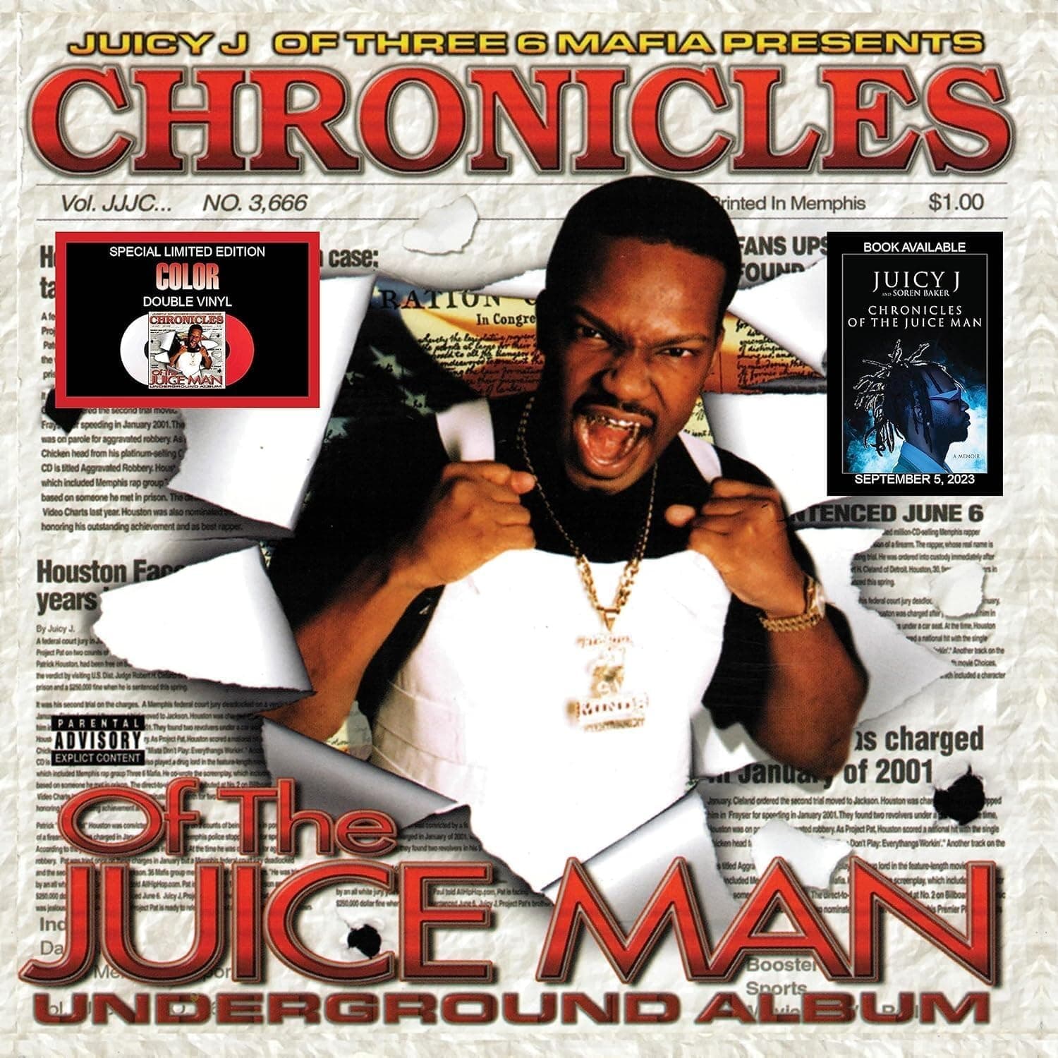 CHRONICLES OF THE JUICE MAN (X) (2LP) por Juicy J — capa do álbum